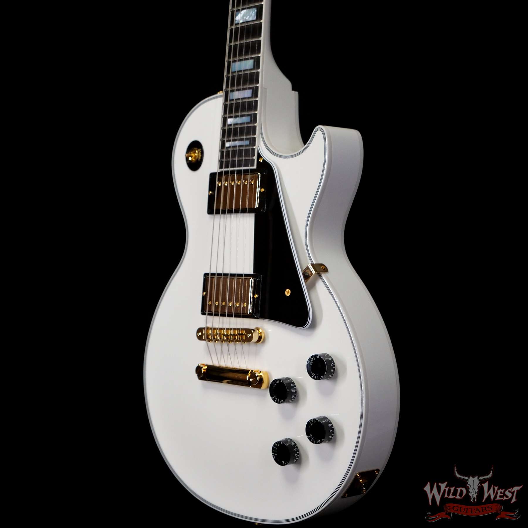 gibsoncs-lpc-aw-cs000261-br__wwg.jpg Gibson Custom Shop Les Paul Custom Ebony Fingerboard Gloss Alpine White - Image 2