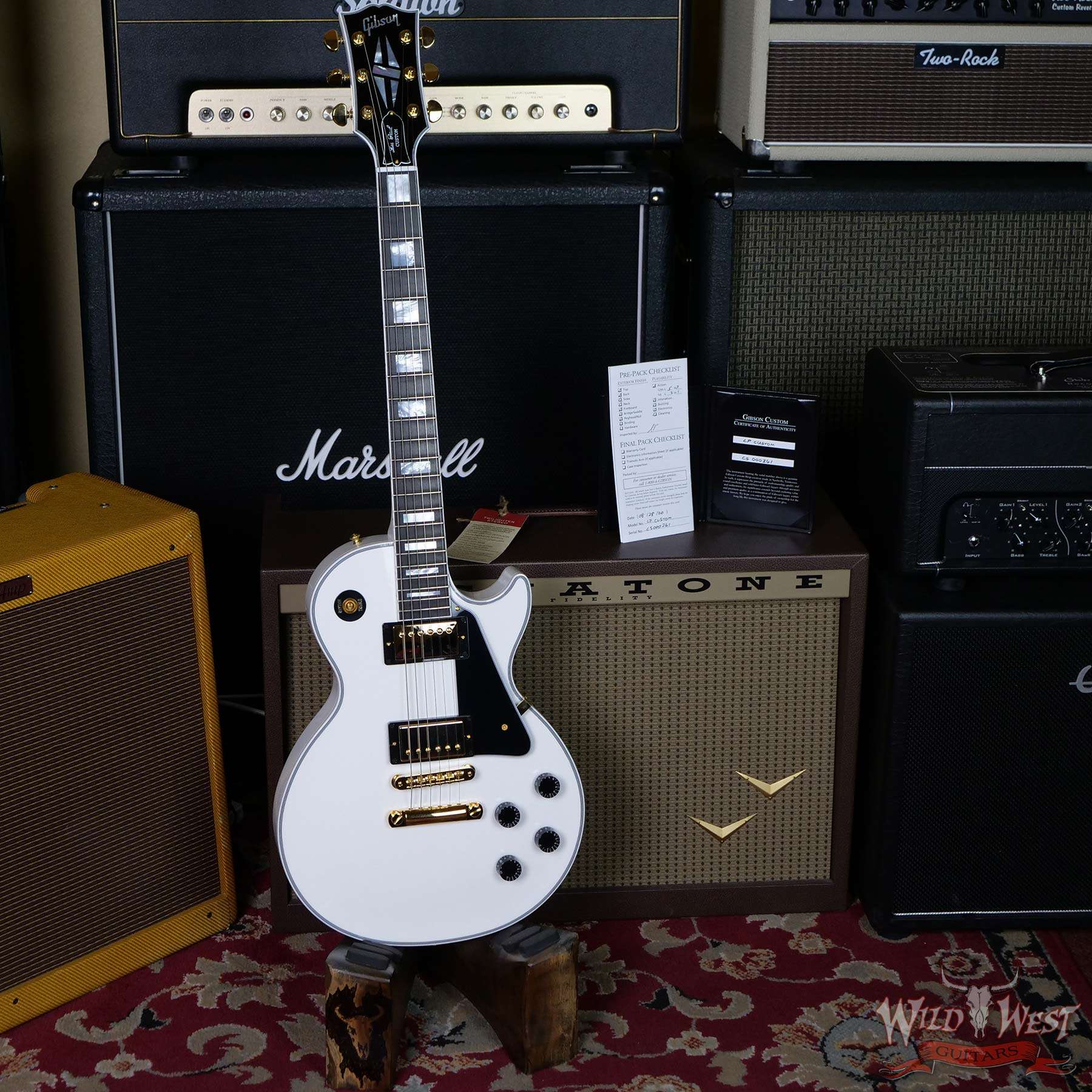 gibsoncs-lpc-aw-cs000261-d1__wwg.jpg Gibson Custom Shop Les Paul Custom Ebony Fingerboard Gloss Alpine White - Image 5