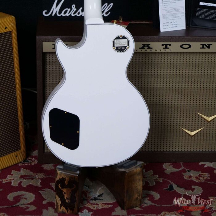 Gibson Custom Shop Les Paul Custom Ebony Fingerboard Gloss Alpine White - Image 8