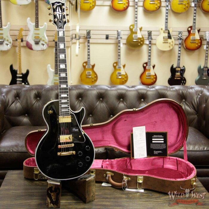 Gibson Custom Shop Les Paul Custom with Ebony Fingerboard Ebony (Black) 9.95 LBS - Image 5