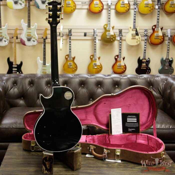 Gibson Custom Shop Les Paul Custom with Ebony Fingerboard Ebony (Black) 9.95 LBS - Image 8