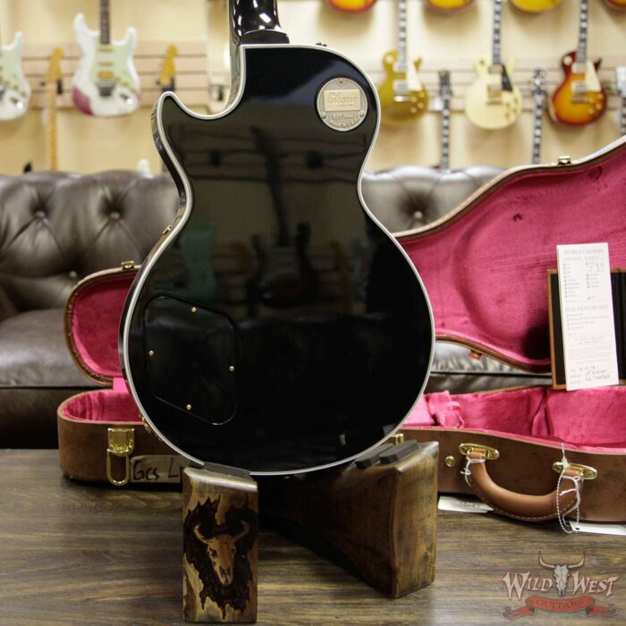 Gibson Custom Shop Les Paul Custom with Ebony Fingerboard Ebony (Black) 9.95 LBS - Image 10
