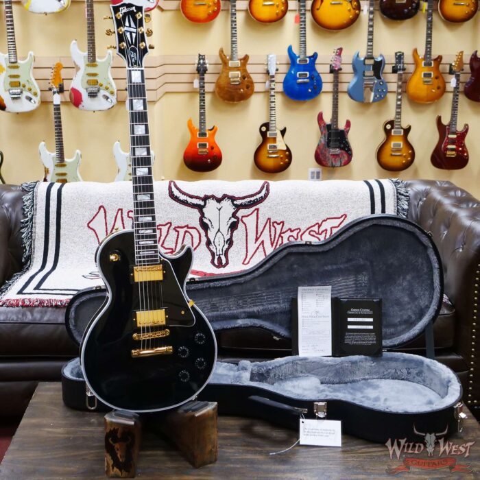 Gibson Custom Shop Les Paul Custom w/ Ebony Fingerboard Gloss Ebony - Image 5