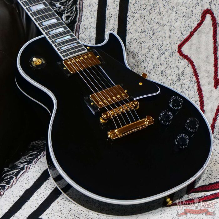 Gibson Custom Shop Les Paul Custom w/ Ebony Fingerboard Gloss Ebony - Image 7