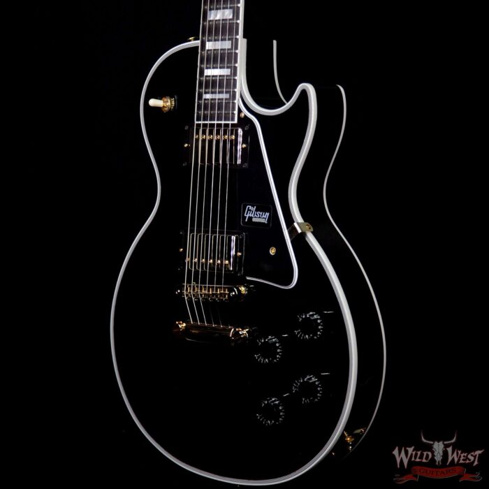 Gibson Custom Shop Les Paul Custom with Ebony Fingerboard Ebony (Black) 10.05 LBS - Image 2