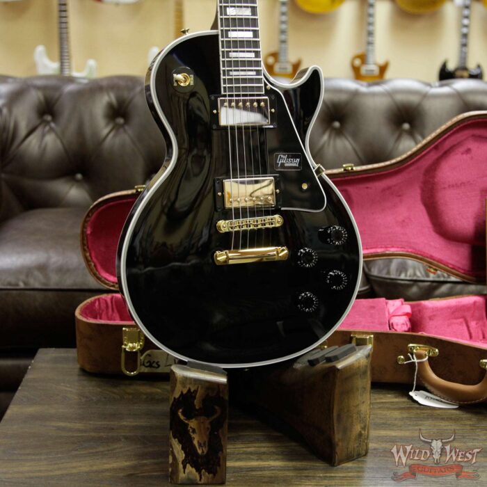 Gibson Custom Shop Les Paul Custom with Ebony Fingerboard Ebony (Black) 10.05 LBS - Image 7