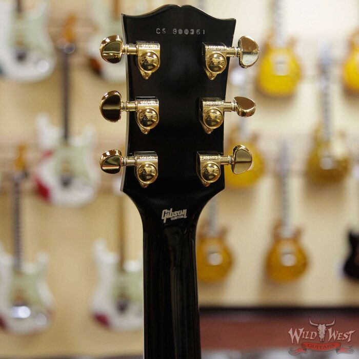 Gibson Custom Shop Les Paul Custom with Ebony Fingerboard Ebony (Black) 10.05 LBS - Image 9