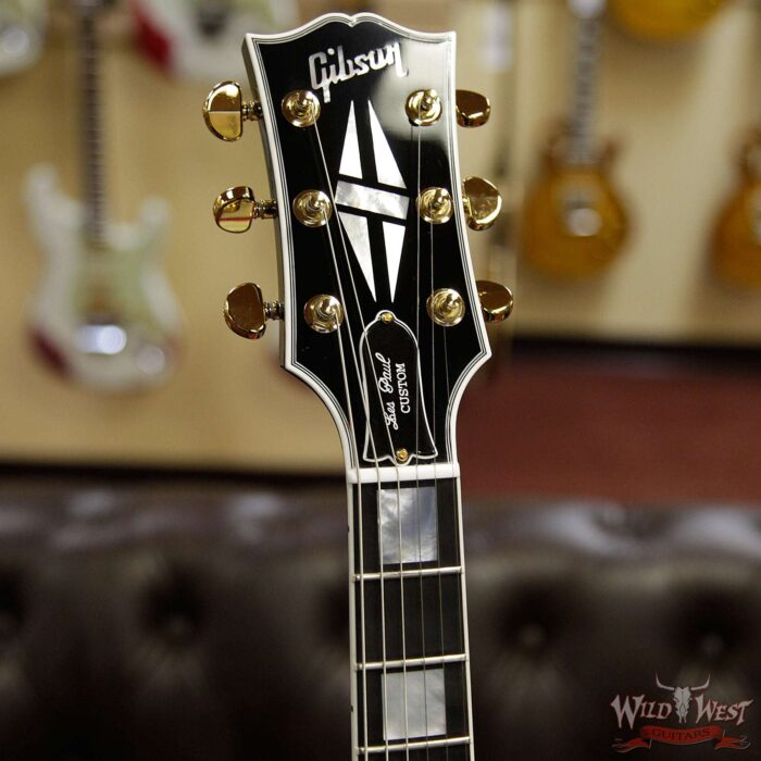 Gibson Custom Shop Les Paul Custom with Ebony Fingerboard Ebony (Black) 10.05 LBS - Image 6