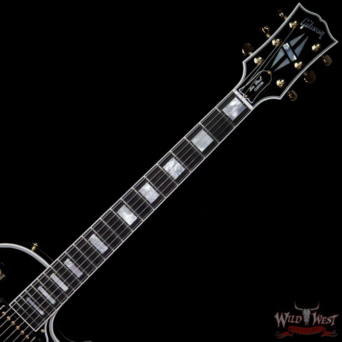 Gibson Custom Shop Les Paul Custom with Ebony Fingerboard Ebony (Black) 9.95 LBS - Image 4