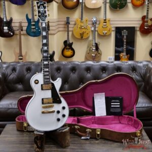 Gibson Custom Shop Les Paul Custom Ebony Fingerboard Gloss Alpine White - Image 5