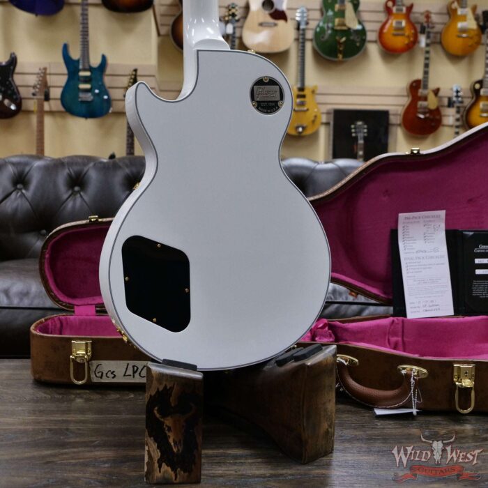 Gibson Custom Shop Les Paul Custom Ebony Fingerboard Gloss Alpine White - Image 10