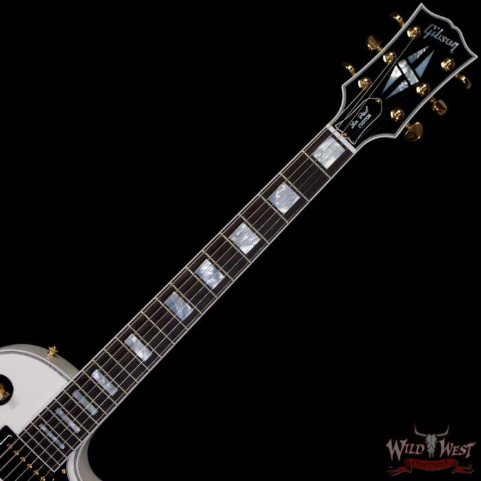 Gibson Custom Shop Les Paul Custom Ebony Fingerboard Gloss Alpine White - Image 4