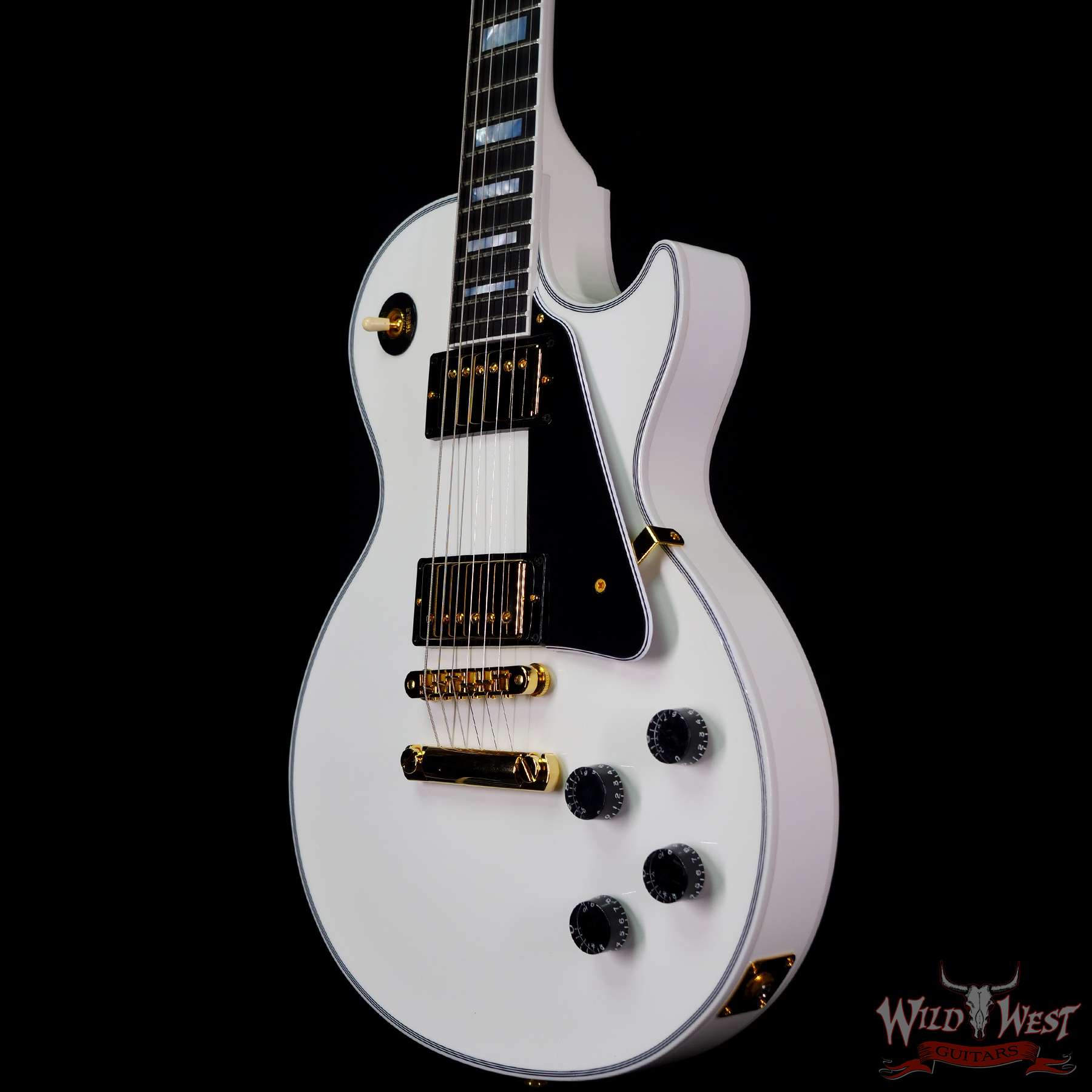 gibsoncs-lpc-white-cs103071-br__wwg.jpg Gibson Custom Shop Les Paul Custom w/ Ebony Fingerboard Gloss Alpine White - Image 2