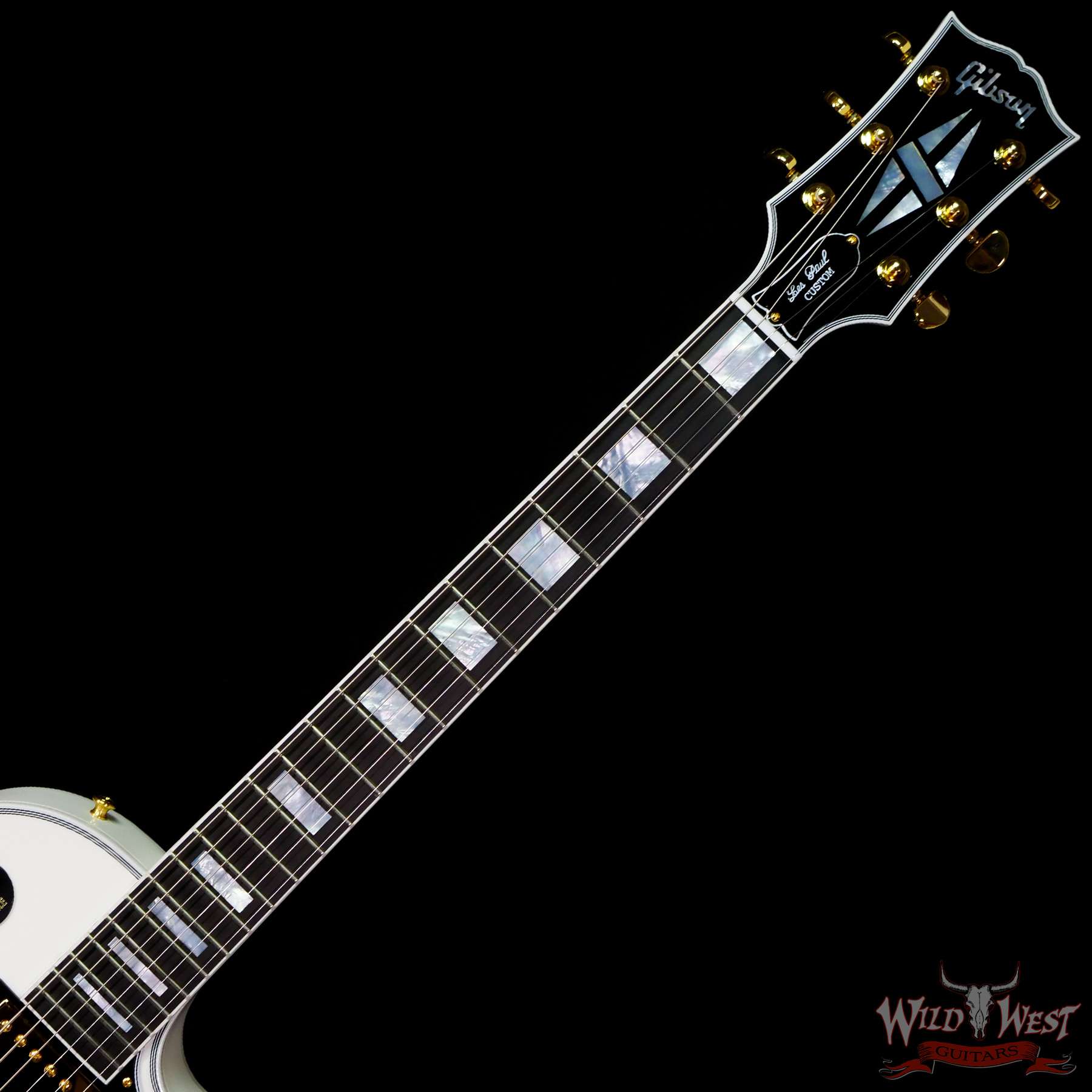 gibsoncs-lpc-white-cs103071-c2__wwg.jpg Gibson Custom Shop Les Paul Custom w/ Ebony Fingerboard Gloss Alpine White - Image 4