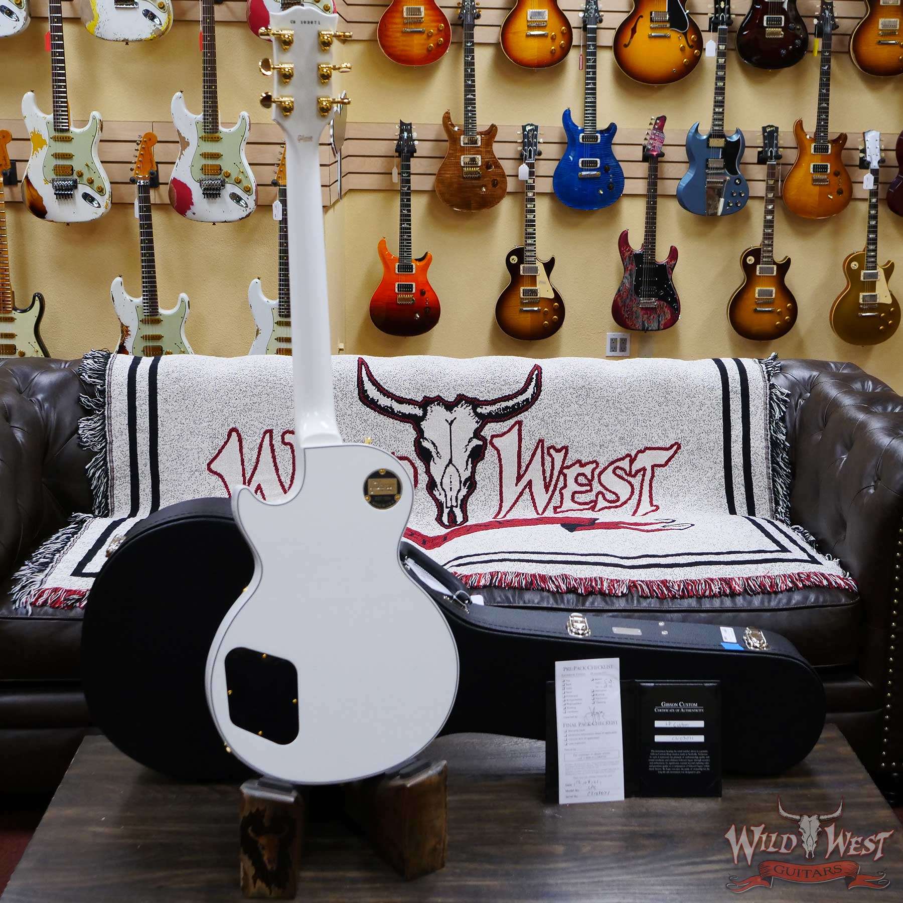 gibsoncs-lpc-white-cs103071-d4__wwg.jpg Gibson Custom Shop Les Paul Custom w/ Ebony Fingerboard Gloss Alpine White - Image 8