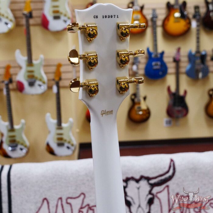 Gibson Custom Shop Les Paul Custom w/ Ebony Fingerboard Gloss Alpine White - Image 9