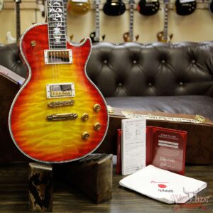 Gibson Custom Shop Les Paul Ultima Quilt Top Ebony Fretboard Tree Of Life Heritage Cherry Sunburst - Image 13