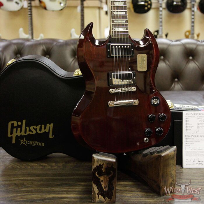 Gibson Custom Shop Limited Run SG Standard Maple Top Dark Cherry - Image 12