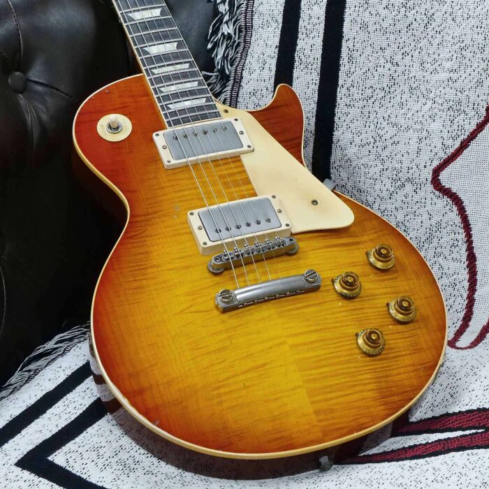 Gibson Custom Shop Limited Edition 1959 Les Paul Standard Reissue Brazilian Rosewood Murphy Lab Aged Tom’s Tea Burst 8.55 LBS - Image 8