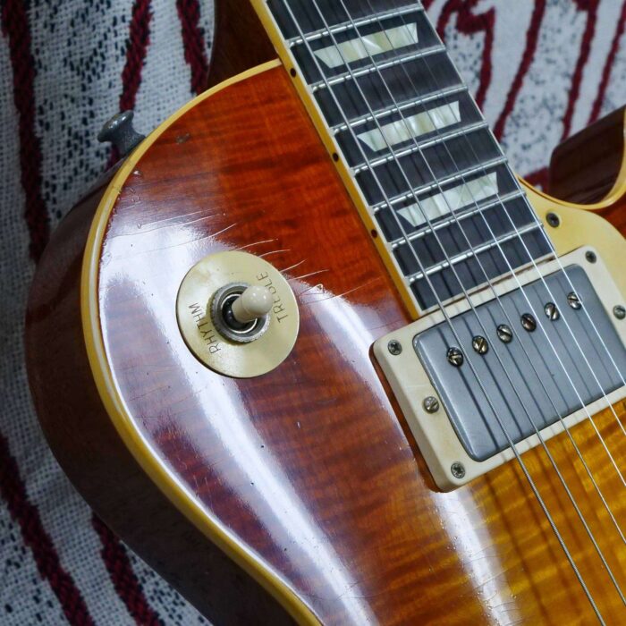 Gibson Custom Shop Limited Edition 1959 Les Paul Standard Reissue Brazilian Rosewood Murphy Lab Aged Tom’s Tea Burst 8.55 LBS - Image 9
