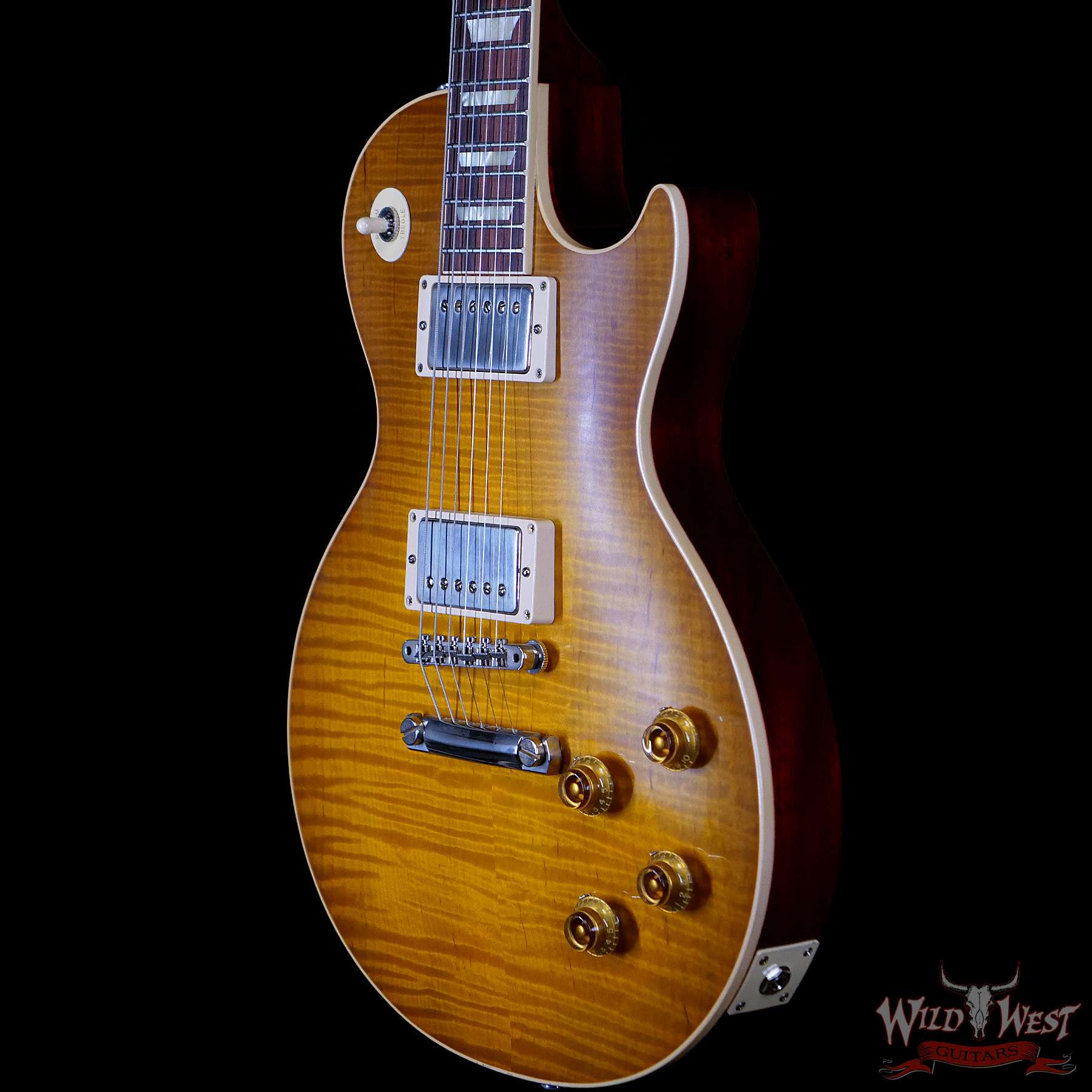 gibsoncs-m2m-1959lp-vos-dlf-993890-br__wwg.jpg Gibson Custom Shop M2M Hand Selected Kill Top 60th Anniversary 1959 Les Paul Standard VOS Dirty Lemon Fade 9.05 LBS - Image 2