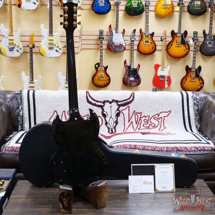 Gibson Custom Shop M2M Made 2 Measure 1963 Les Paul SG Custom With Maestro Vibrola Ultra Light Aged Ebony - Image 10