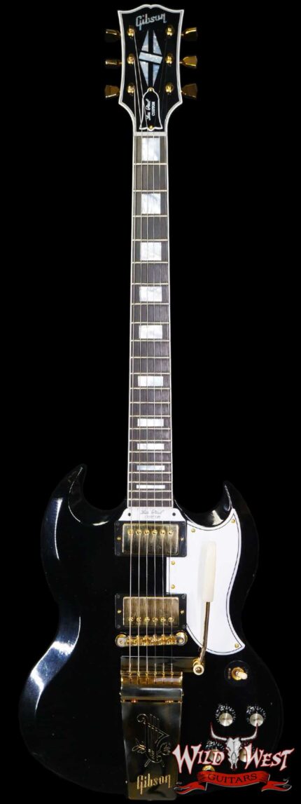 Gibson Custom Shop M2M Made 2 Measure 1963 Les Paul SG Custom With Maestro Vibrola Ultra Light Aged Ebony
