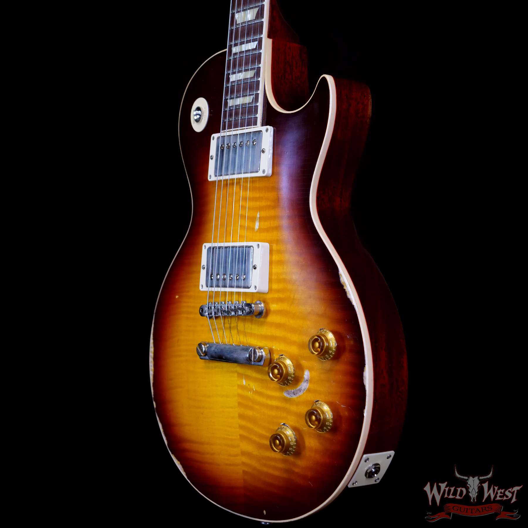 gibsoncs-m2m-50lp-ha-ftb-994379-br__wwg.jpg Gibson Custom Shop M2M Hand Selected Kill Top 60th Anniversary 1959 Les Paul Standard Heavy Aged Faded Tobacco Burst 8.40 LBS - Image 2