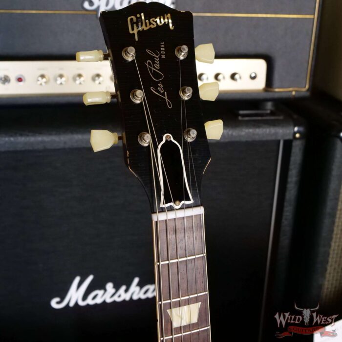 Gibson Custom Shop M2M Hand Selected Kill Top 60th Anniversary 1959 Les Paul Standard Heavy Aged Faded Tobacco Burst 8.40 LBS - Image 7