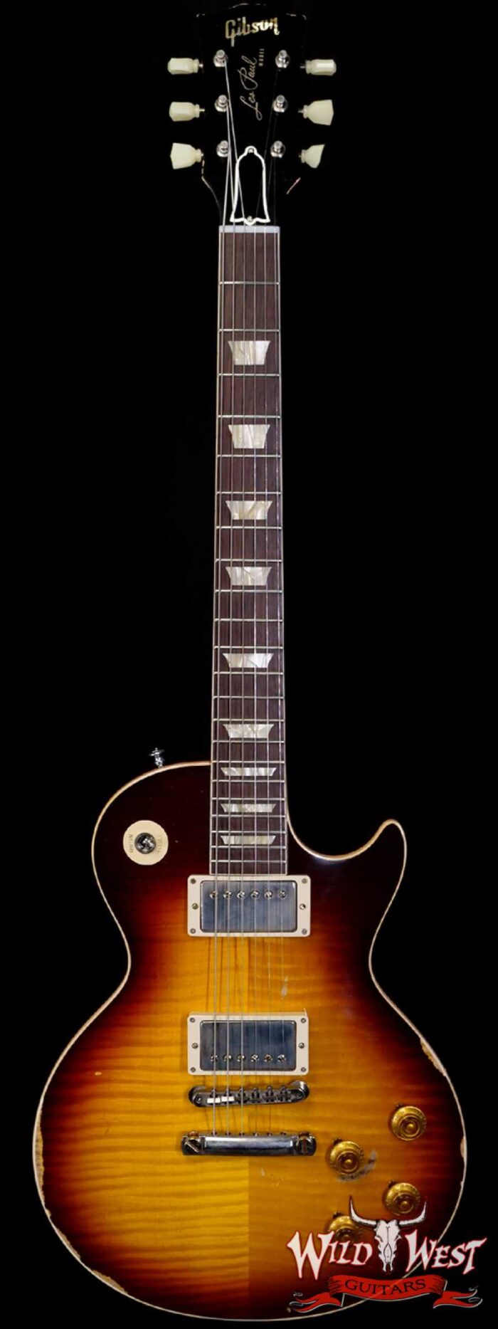 Gibson Custom Shop M2M Hand Selected Kill Top 60th Anniversary 1959 Les Paul Standard Heavy Aged Faded Tobacco Burst 8.40 LBS - Image 1