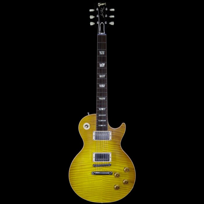 Gibson Custom Shop M2M Hand Selected Kill Top 60th Anniversary 1959 Les Paul Standard VOS Honey Lemon Fade 8.80 lbs - Image 4