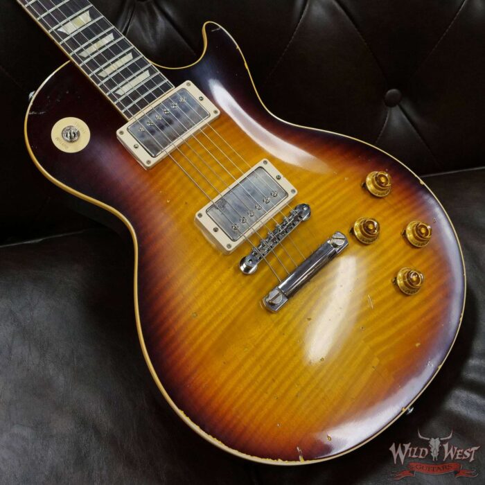 Gibson Custom Shop M2M Hand Selected Top 60th Anniversary 1959 Les Paul Murphy Lab Light Aging Southern Fade 8.60 lbs - Image 9