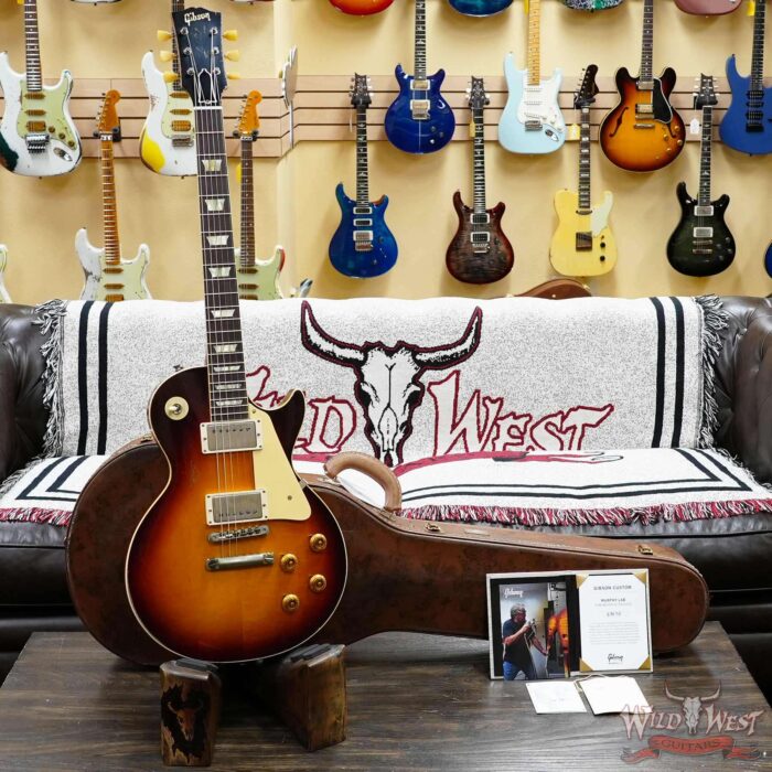 Gibson Custom Shop M2M 1958 Les Paul Standard Murphy Lab Heavy Aged Tom Murphy Painted Dark Bourbon Burst 8.35 LBS - Image 6