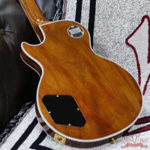 Gibson Custom Shop M2M Hand Selected 5A Quilt Maple Top Les Paul Custom Ebony Board with Tree of Life Inlay Chablis Pink - Image 11