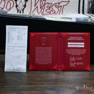 Gibson Custom Shop M2M Hand Selected 5A Quilt Maple Top Les Paul Custom Ebony Board with Tree of Life Inlay Chablis Pink - Image 12