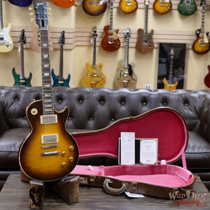 Gibson Custom Shop M2M 1958 Les Paul Standard Murphy Lab Heavy Aged Tobacco Sunburst 8.25 lbs - Image 6