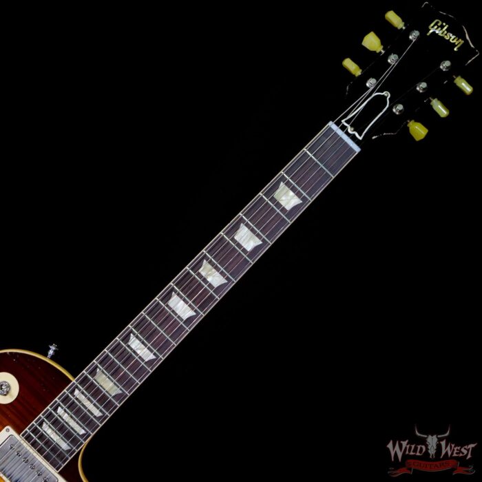 Gibson Custom Shop M2M Hand Selected Top 60th Anniversary 1959 Les Paul Murphy Lab Heavy Aged Faded Tobacco Burst 8.85 lbs - Image 4