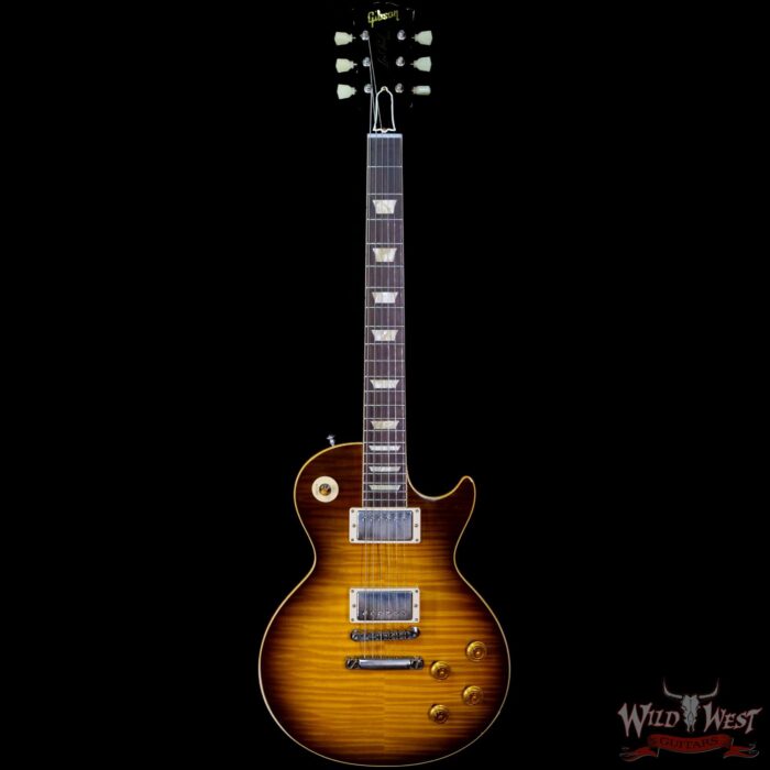 Gibson Custom Shop M2M Hand Selected Top 60th Anniversary 1959 Les Paul Murphy Lab Light Aging Dirty Green Lemon 8.40 LBS - Image 3