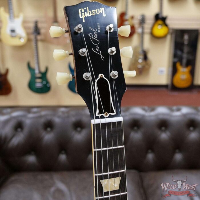 Gibson Custom Shop M2M Hand Selected Top 60th Anniversary 1959 Les Paul Murphy Lab Light Aging Dirty Green Lemon 8.40 LBS - Image 6