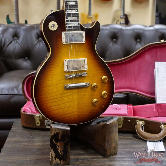 Gibson Custom Shop M2M Hand Selected Top 60th Anniversary 1959 Les Paul Murphy Lab Light Aged Southern Fade 8.35 lbs - Image 7