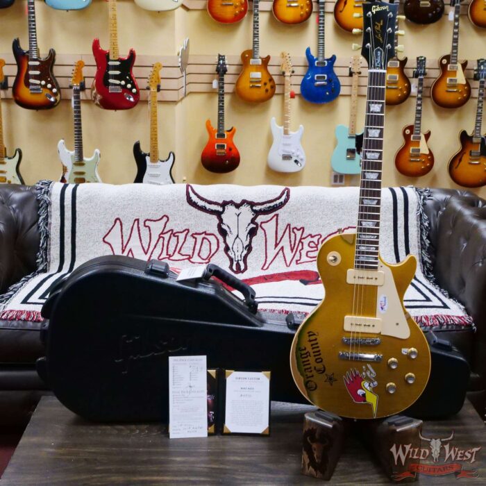 Gibson Custom Shop Mike Ness 1976 Les Paul Deluxe Murphy Lab Aged Gold - Image 6