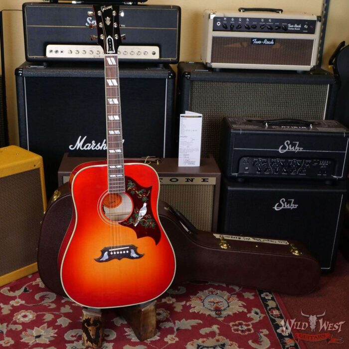 Gibson Custom Shop Dove Original Vintage Cherry Sunburst - Image 6