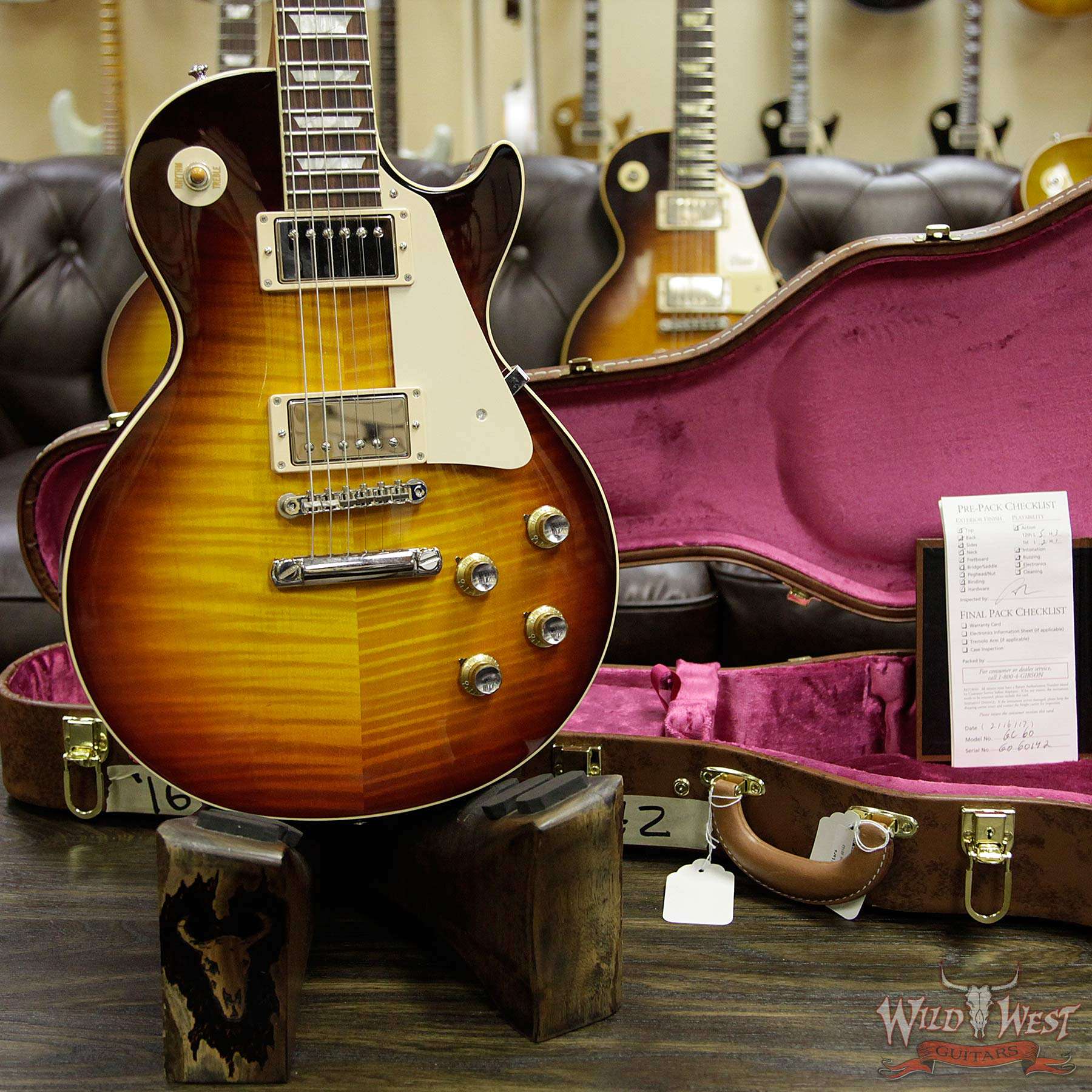 gibsoncs-r0-vintagedarkburst-g060142-d2__wwg.jpg 2017 Gibson Custom Shop Standard Historic Killer Flame Top R0 1960 Reissue Les Paul Gloss Vintage Dark Burst 8.25 Lbs - Image 12