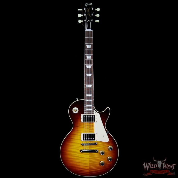 2017 Gibson Custom Shop Standard Historic Killer Flame Top R0 1960 Reissue Les Paul Gloss Vintage Dark Burst 8.25 Lbs - Image 4