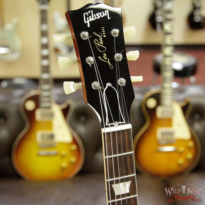 2017 Gibson Custom Shop Standard Historic Killer Flame Top R0 1960 Reissue Les Paul Gloss Vintage Dark Burst 8.25 Lbs - Image 7