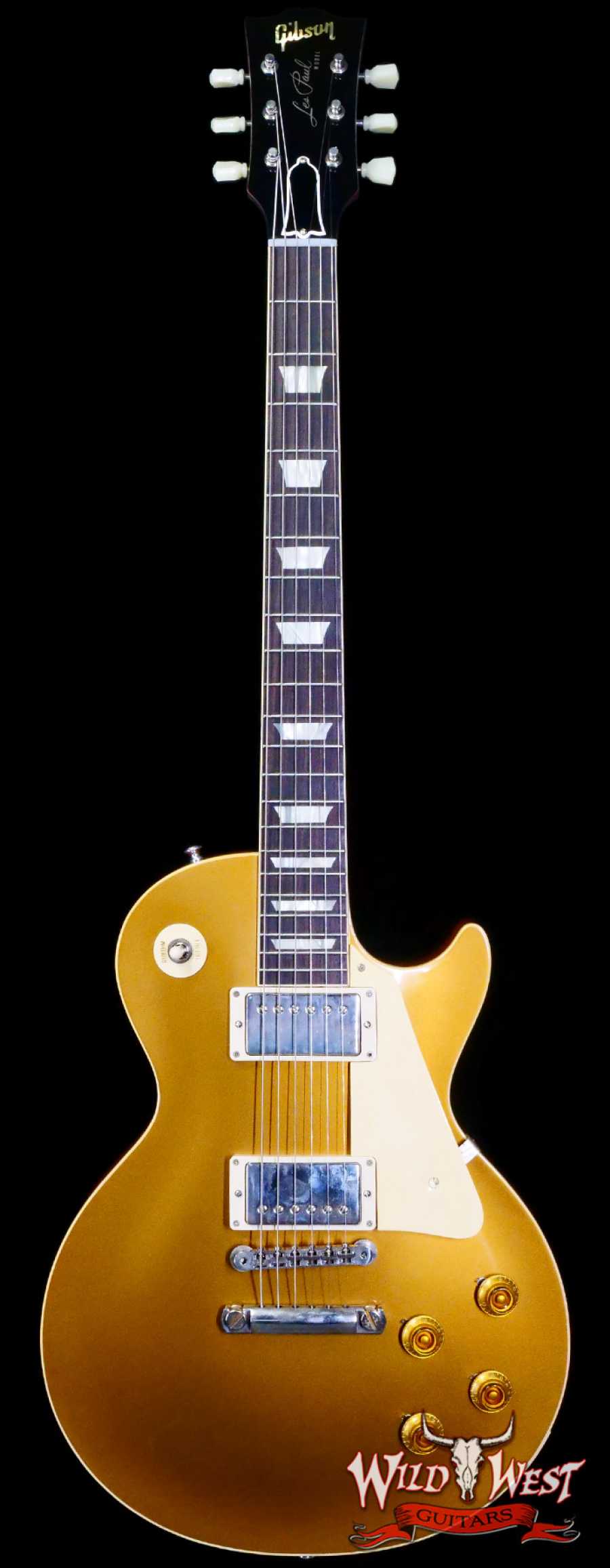 gibsoncs-r7-gt-73821-main__wwg_large-1.jpg Gibson Custom Shop 1957 Les Paul Goldtop Reissue VOS Double Gold 8.85 LBS - Image 1