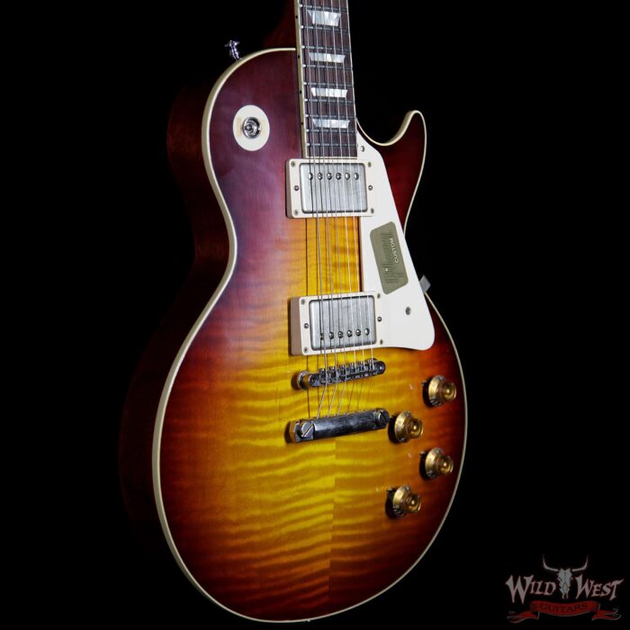 2016 Gibson Custom Shop Standard Historic Les Paul R8 1958 VOS Flame Top Bourbon Burst 8.5 Pounds - Image 4