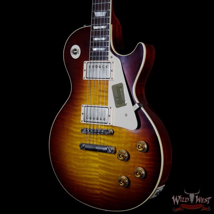 2016 Gibson Custom Shop Standard Historic Les Paul R8 1958 VOS Flame Top Bourbon Burst 8.5 Pounds - Image 2