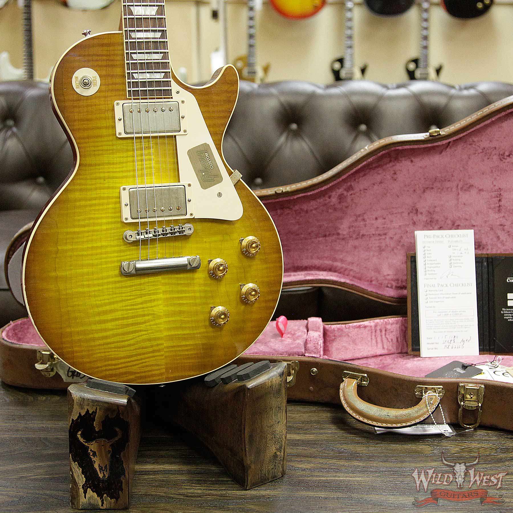 gibsoncs-r8-icetea-62115-d2__wwg.jpg 2016 Gibson Custom Shop Standard Historic 1958 Reissue R8 Les Paul Aged Ice Tea 8.65 Pounds - Image 12