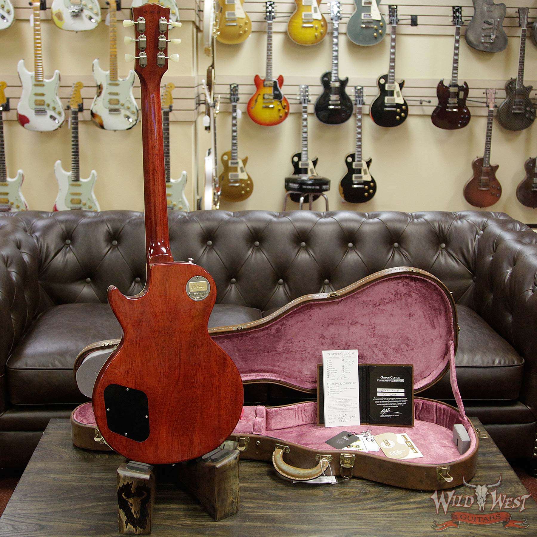 gibsoncs-r8-icetea-62115-d3__wwg.jpg 2016 Gibson Custom Shop Standard Historic 1958 Reissue R8 Les Paul Aged Ice Tea 8.65 Pounds - Image 13